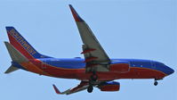 N967WN @ KLAX - Southwest Airlines, is approaching RWY 24R at Los Angeles Int´l(KLAX) - by A. Gendorf