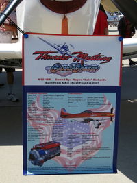 N151WR @ CMA - 2001 Balz TM-1 THUNDER MUSTANG 'Cloud Chaser', 75% scale carbon fiber P-51, Falconer V-12 640 Hp, aircraft information - by Doug Robertson