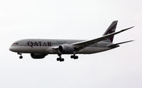 A7-BCG @ EKCH - First visit Qatar AW ,B-787-3 in heavy rain - by leo larsen
