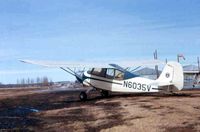 N6035V @ Y76 - AT North Field (now Morningstar) in Des Moines, Ia. around 1970 - by Mark Martin