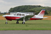 G-BIDI @ EGBR - Piper PA-28R-201 Cherokee Arrow at The Summer Madness Fly-In. The Real Aeroplane Company, Breighton Airfield, August 2013. - by Malcolm Clarke