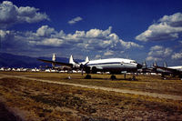 N421NA @ DMA - C-121G Super Constellation in storage in May 1973 at what was then known as the Military Aircraft Storage & Disposition Centre (MASDC). - by Peter Nicholson