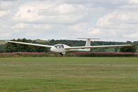 G-CHXM @ X5SB - Grob G102 Astir being launched for a cross country flight during The Northern Regional Gliding Competition, Sutton Bank, North Yorks, August 2nd 2013. - by Malcolm Clarke