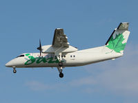 C-FABT @ CYYZ - Dash 8 landing on rwy 33L at Toronto Int'l Airport (YYZ) - by Ron Coates