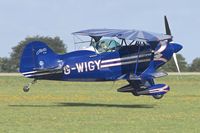 G-WIGY @ EGBK - Arriving at the 2013 Light Aircraft Association Rally at Sywell in the UK - by Terry Fletcher