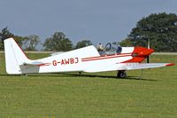 G-AWBJ @ EGBK - Arriving at the 2013 Light Aircraft Association Rally at Sywell in the UK - by Terry Fletcher