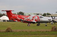 M-NGSN @ EGHR - PC12 parked in Goodwood - by FerryPNL