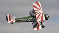 G-AHSA @ EGTH - 42. G-AHSA in spirited display mode at Shuttleworth Uncovered Air Display, Sept. 2013 - by Eric.Fishwick
