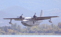 N43155 - Landing on Clear Lake, CA - by Bill Larkins