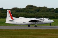 OO-VLJ @ LFRB - Fokker 50, Take off rwy 07R, Brest-Bretagne Airport (LFRB-BES) - by Yves-Q