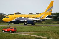 F-GZTD @ LFRB - Boeing 737-73V, Take off run rwy 25L, Brest-Bretagne Airport (LFRB-BES) - by Yves-Q