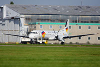 G-MANM @ EGBE - back on the UK register and in West Atlantic colours - by Chris Hall