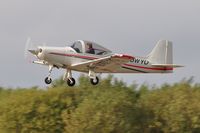 G-BWYO @ EGFH - Visiting Falco departing Runway 22. - by Roger Winser