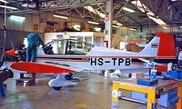 HS-TPB @ LFGI - Robin R.2160i Alpha Sport [324] (Civil Aviation Training Centre) Dijon-Darois~F 24/07/1998. Being prepared in the Robin production facility. - by Ray Barber