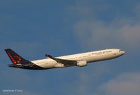 OO-SFW @ KJFK - Take-off from 13R @ JFK - by Gintaras B.