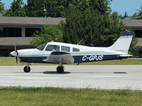 C-GPJS @ YKZ - Piper P28A waiting for departure off rwy 33 at Buttonville Airport - by Ron Coates
