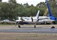 N160RM @ EGHH - Receiving attention at DS Worldwide - by John Coates
