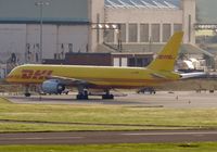 D-ALEE @ EGPH - DHL Boeing 757-236SF - by Mike stanners