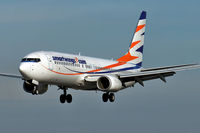 OK-TVY @ LOWL - Smart Wings / Travel Service Boeing B737-8Q8 final approach in LOWL/LNZ - by Janos Palvoelgyi