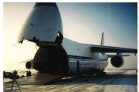 CCCP-82014 - Unloading Humanitarian Aid in Sverdlovsk (Yekaterinberg) Russia in January 1992. - by Richard Klein