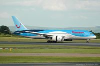 G-TUIA @ EGCC - Taken from the Aviation Viewing Park. - by Carl Byrne (Mervbhx)