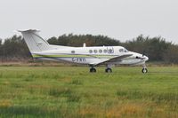 G-FRYI @ EGFH - Visiting Super King Air of London Executive Aviation back tracking Runway 22. - by Roger Winser