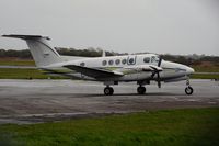 G-FRYI @ EGFH - Waiting for the weather to improve. Super King Air operated by London Executive Aviation. - by Roger Winser