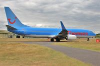 G-TAWB @ EGHH - Taxiing to depart 26 - by John Coates