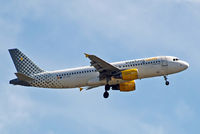EC-KRH @ EGLL - Airbus A320-214 [3529] (Vueling Airlines) Home~G 10/05/2011. On approach 27L. - by Ray Barber