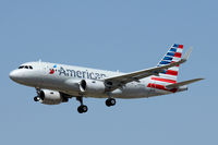 N8001N @ DFW - American Airlines' first A319 landing at DFW Airport - by Zane Adams