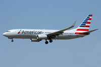 N966AN @ DFW - American Airlines new paint 737 landing at DFW Airport - by Zane Adams