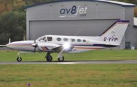 G-VVIP @ EGHH - Departs CTC in poor weather for another survey op. - by John Coates