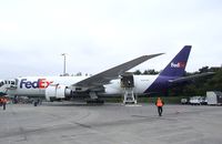 N852FD @ EDDK - Boeing 777-FS2 Freighter of FedEx at the DLR 2013 air and space day on the side of Cologne airport