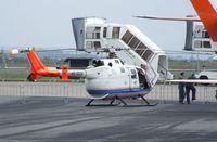 D-HDDP @ EDDK - MBB Bo 105C of the DLR at the DLR 2013 air and space day on the side of Cologne airport