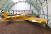 G-AWSP @ EGTN - inside the Enstone Flying Clubs new hangar - by Chris Hall