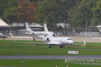 LX-TQJ @ EGLF - Global Jet Luxembourg - by Chris Hall