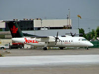 C-GETA @ CYYZ - De Havilland Canada DHC-8-301 Dash 8 [186] (Air Canada Jazz) Toronto~C 23/06/2005 - by Ray Barber