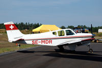 SE-MDR @ ESOE - Beechcraft 35-A33 Debonair parked at Örebro airport, Sweden. Obviously previously from Switserland. - by Henk van Capelle