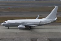 N834BA @ RJGG - The prototype BBJ at Centrair - by Haribo