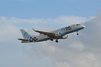 G-FBJF @ EGCC - Flybe Embraer ERJ-175STD taking off from Manchester Airport. - by David Burrell