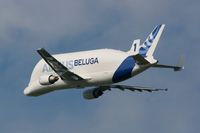 F-GSTA @ LFBO - Airbus A300B4-608ST Beluga, Take-off Rwy 32R, Toulouse Blagnac Airport (LFBO-TLS) - by Yves-Q