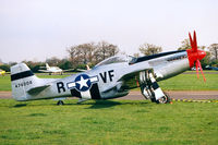 N51RR @ EGSX - North American P-51D Mustang [122-39798] North Weald~G 05/05/1996 - by Ray Barber