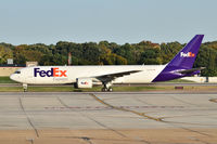 N102FE @ KMEM - Taxiing back to the FedEx ramp after just a short flight. It took off from MEM only four hours ago. - by Bas Velders