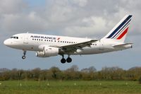 F-GUGO @ LFRB - Airbus A318-111, On final Rwy 25L, Brest-Bretagne Airport (LFRB-BES) - by Yves-Q
