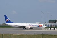OK-TVD @ LFRB - Boeing 737-86N, Push back, Brest-Bretagne Airport (LFRB-BES) - by Yves-Q