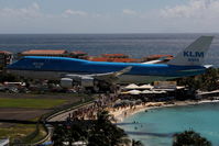 PH-BFY @ TNCM - At famous Maho Beach - by Wolfgang Zilske
