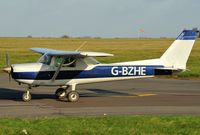 G-BZHE @ EGSH - Student pilot arriving ! - by keithnewsome