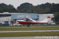 N69XX @ KSRQ - Cessna Centurion (N69XX) arrives at Sarasota-Bradenton International Airport - by Donten Photography