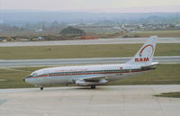 CN-RMK @ LHR - Boeing 737-2B6 of Royal Air Maroc as seen at Heathrow in January 1982. - by Peter Nicholson