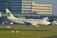 D-AGEQ @ EGCC - Germania D-AGEQ Boeing 737-75B taxiing at Manchester Airport. - by David Burrell